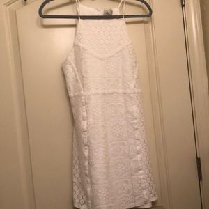 White laced dress